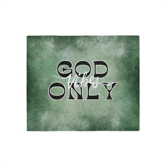 NWOT! 'God Vibes Only' Watercolor Christian Sweatshirt Blanket - Picture 2 of 4